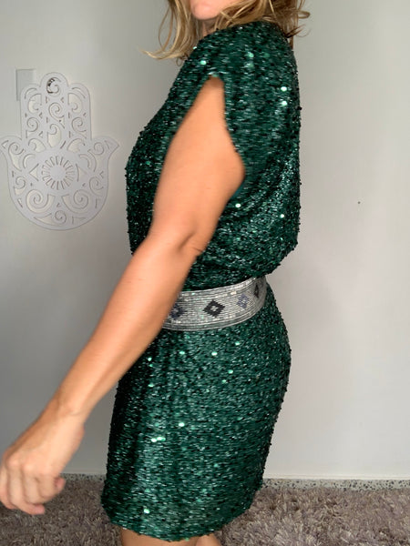 Evergreen Escarcha Dress