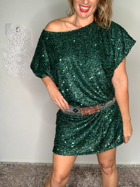 Evergreen Escarcha Dress