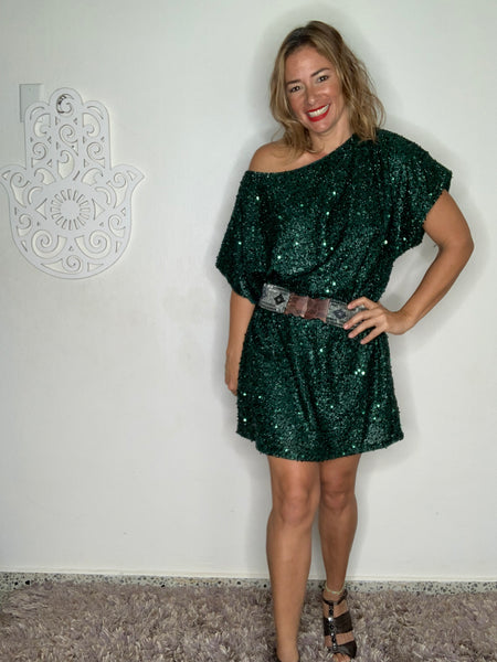 Evergreen Escarcha Dress