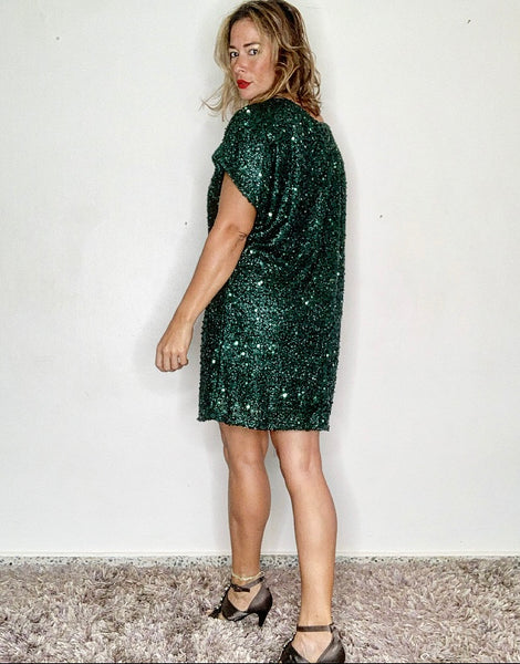 Evergreen Escarcha Dress