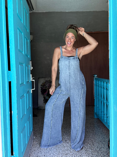 Washed Tencel Jumpsuit