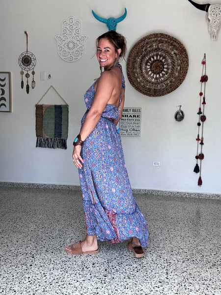 Santorini Halter Maxi Dress