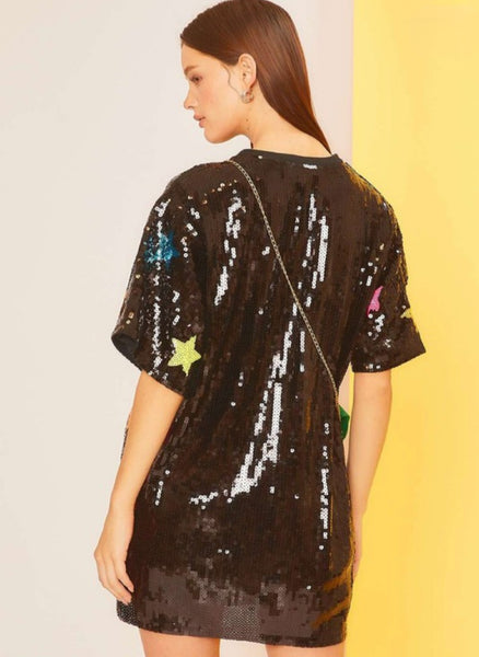 Party Queen Neon Stars Top Dress
