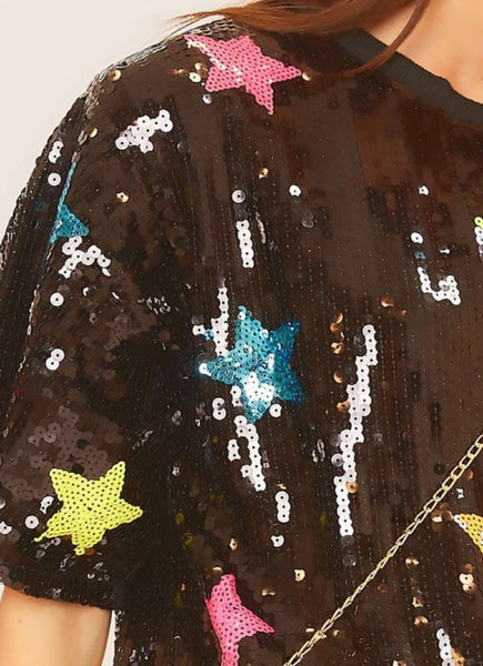 Party Queen Neon Stars Top Dress
