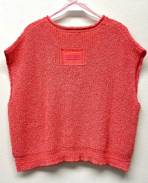 Coral Slouchy Sweater