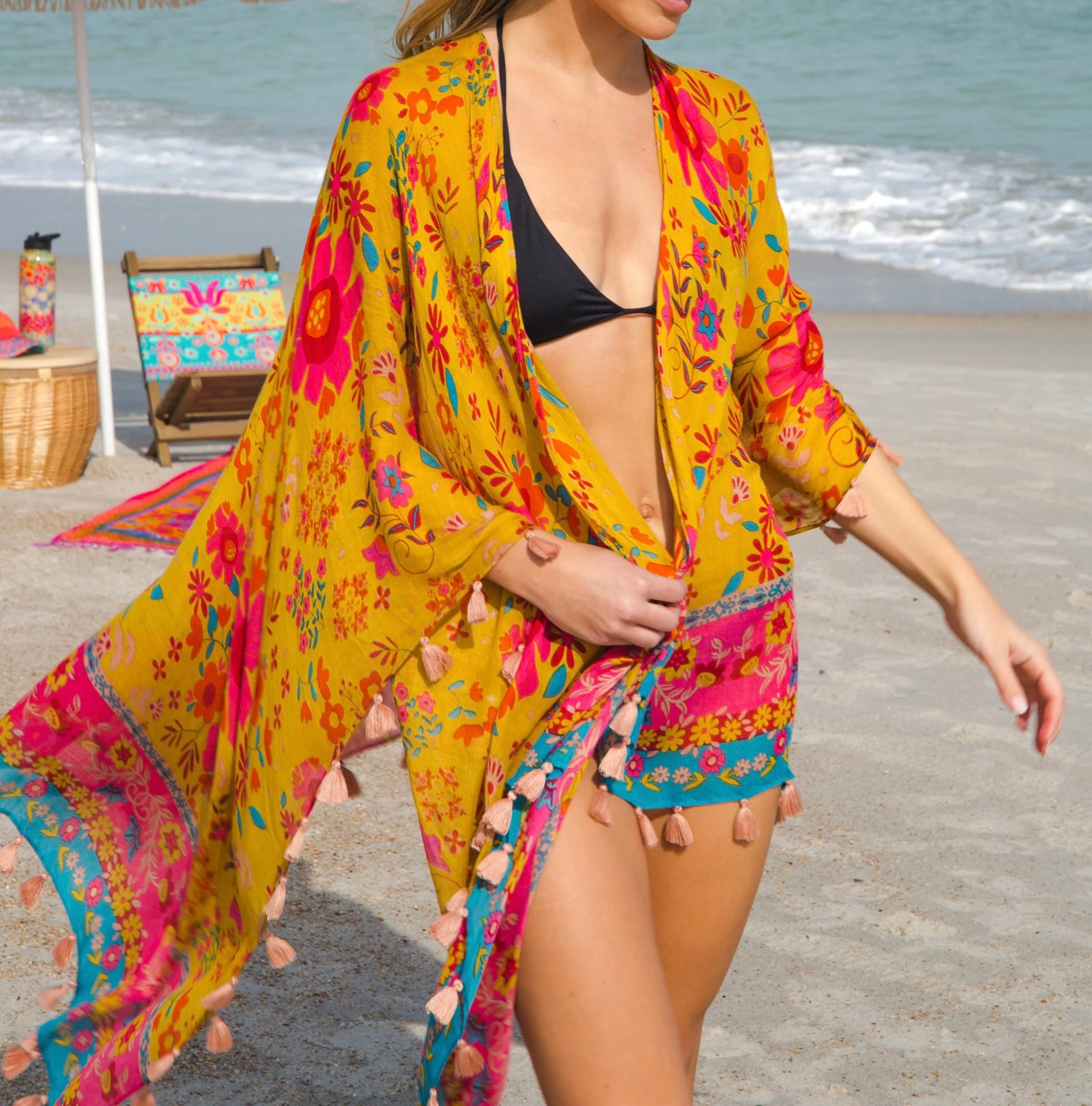 Flores Convertible Kimono