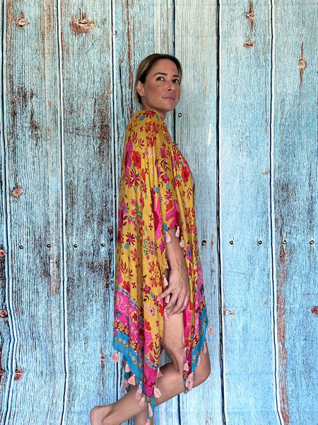 Flores Convertible Kimono