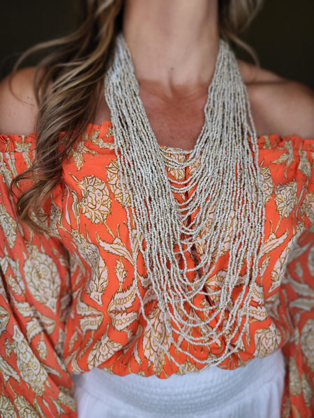 Dahlia Tangerine Top