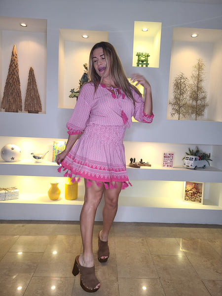 Viva La Pink Mini Dress