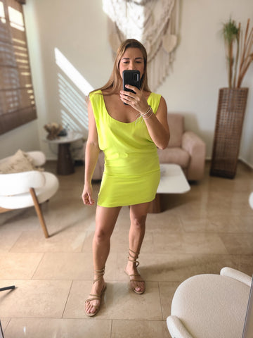 Lemon Mini Dress