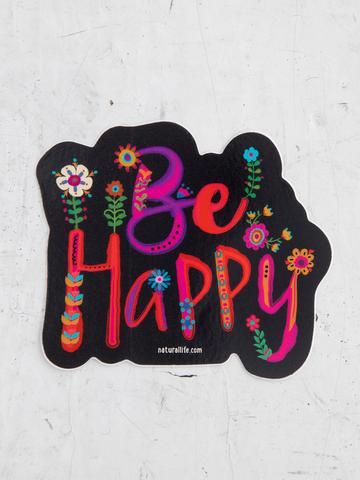 Be Happy Vinyl Sticker