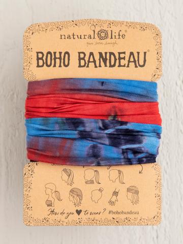 Red Olive & Blue Tie Dye Boho Bandeau™