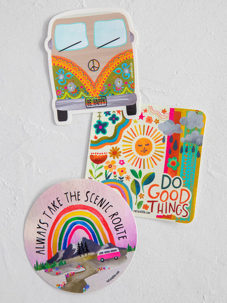 Happy Stickers Set of 3