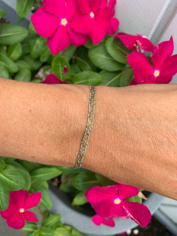 Mini flat Golden bracelet