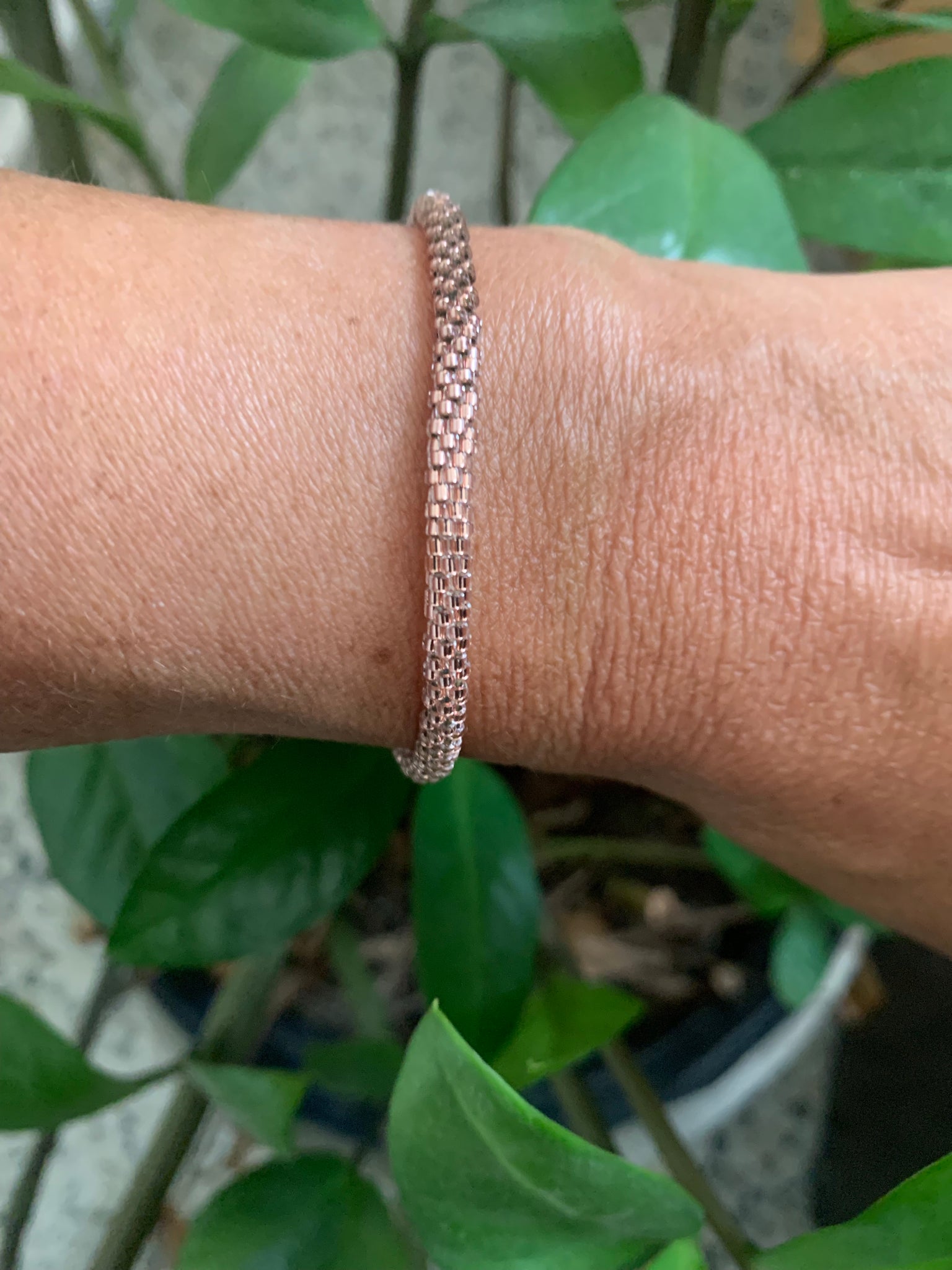 Rose Gold Rounded Miyuki bracelet