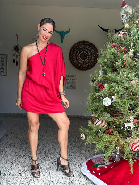 Merry One Shoulder Mini Dress