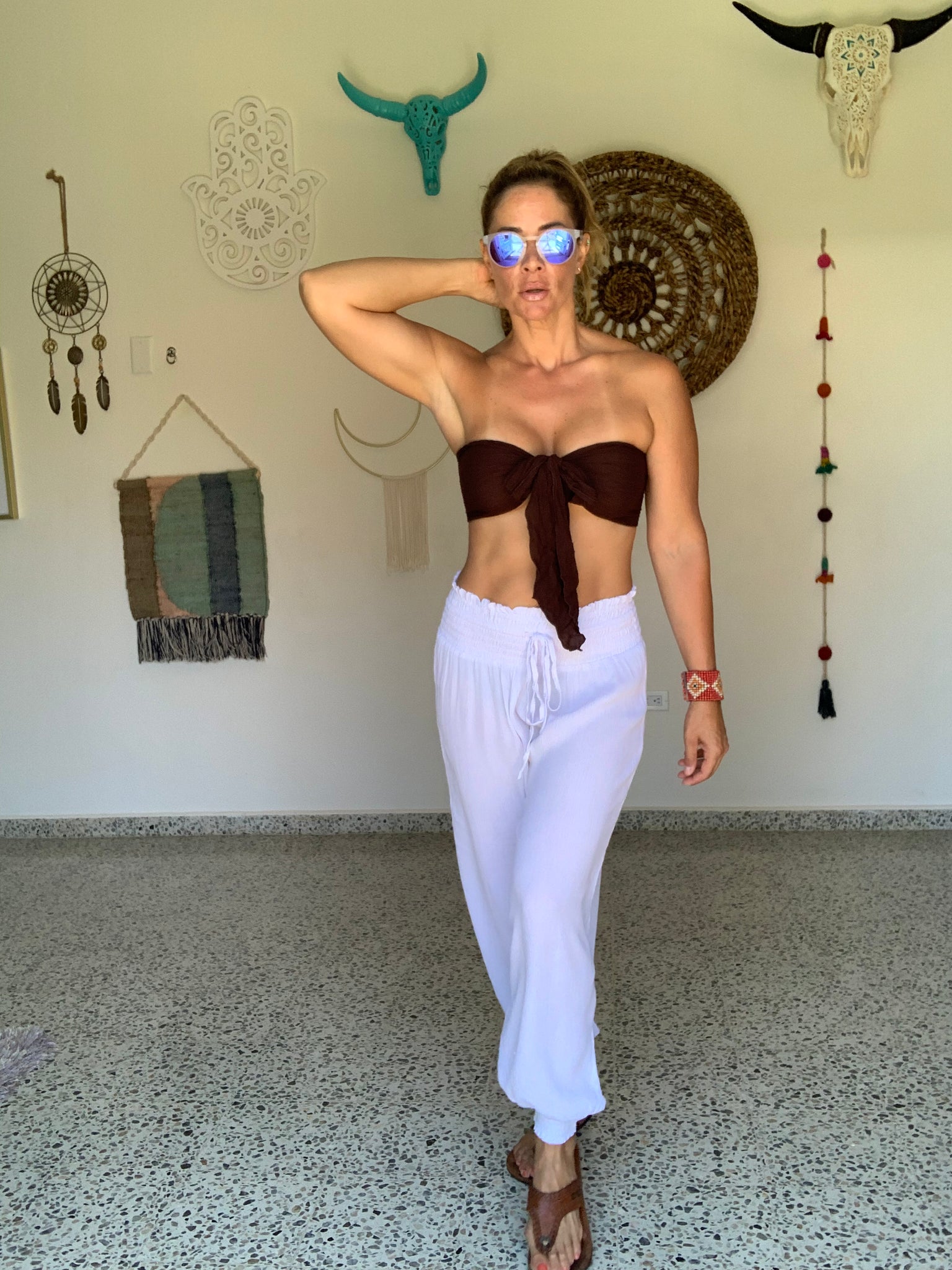 Bandana Brown Top