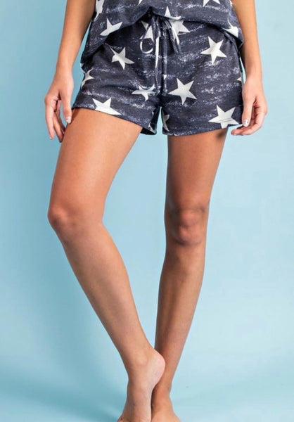 Navy Lounge Stars Short