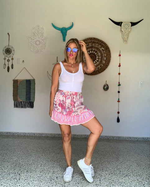 Nara Blossom Mini Skirt