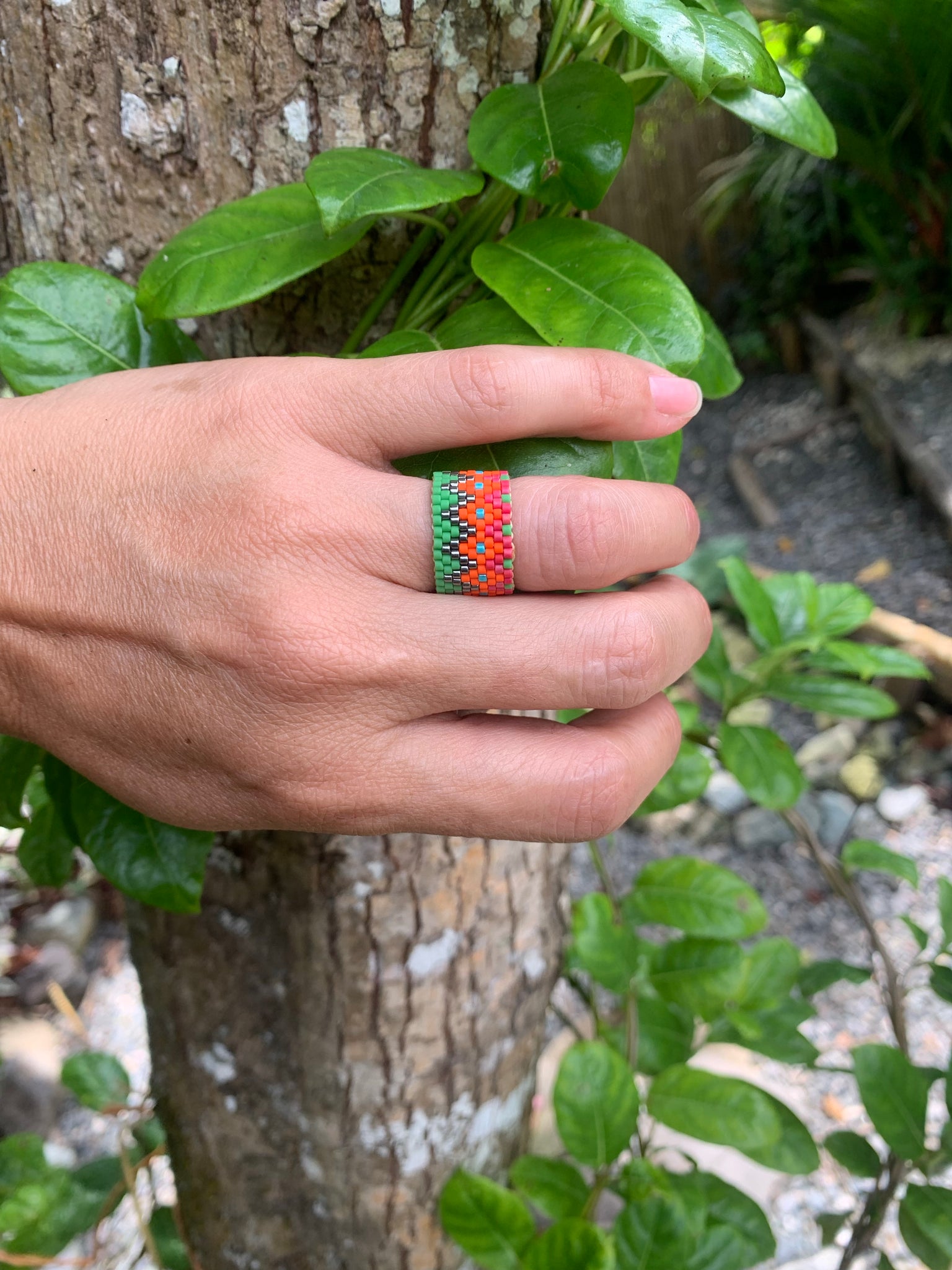 Lava Miyuki Ring