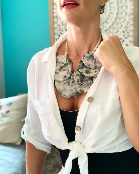 Mariel Recycled Paper Necklace