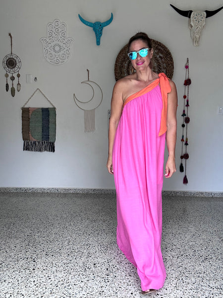 Monarch Fuchsia Maxi Dress