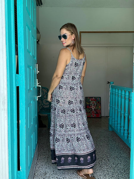 Valentina Lavander Maxi Dress