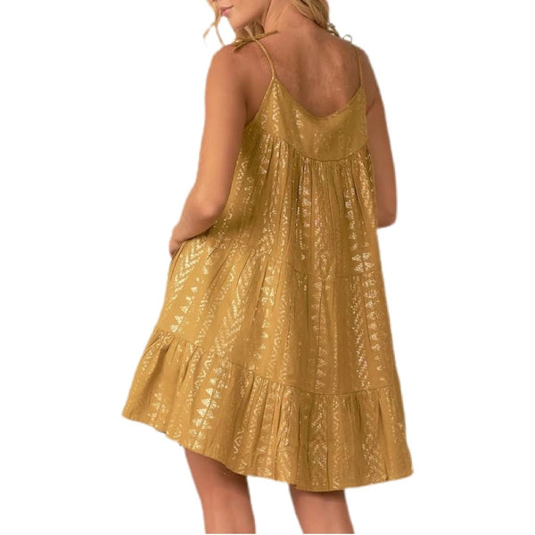 Yellow Gold Arrow Dress