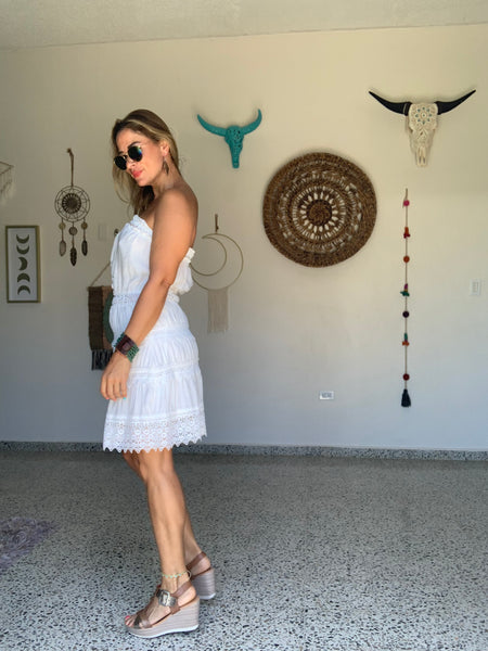 Ibiza White Lace Dress