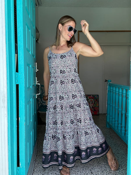 Valentina Lavander Maxi Dress