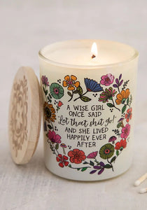 Let shit go soy candle
