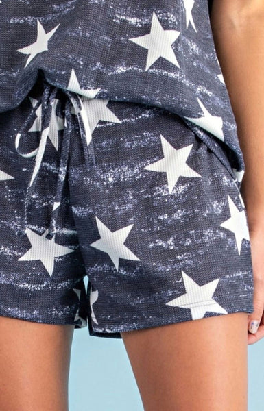 Navy Lounge Stars Short