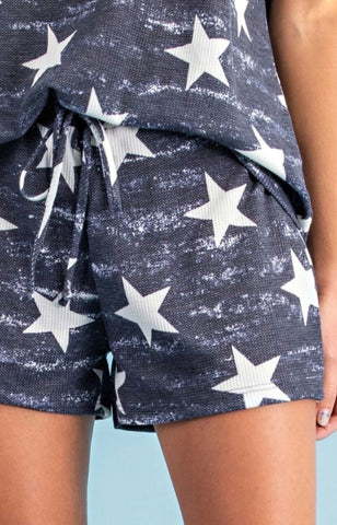Navy Lounge Stars Short