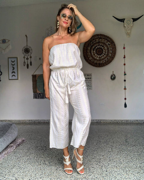 Venus White Jumpsuit