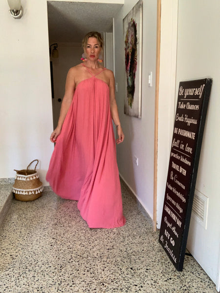 Rosé Goddess Maxi Dress