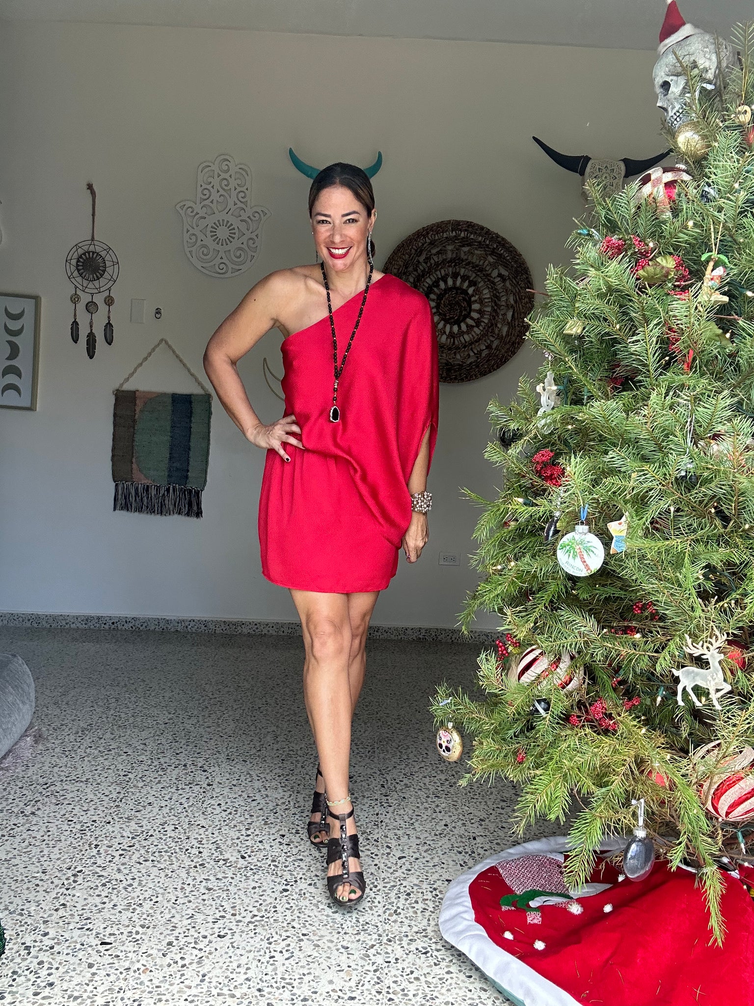 Merry One Shoulder Mini Dress