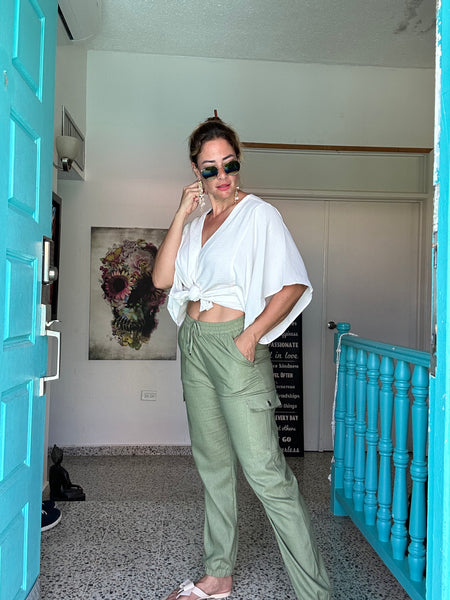 Olive Cargo Jogger