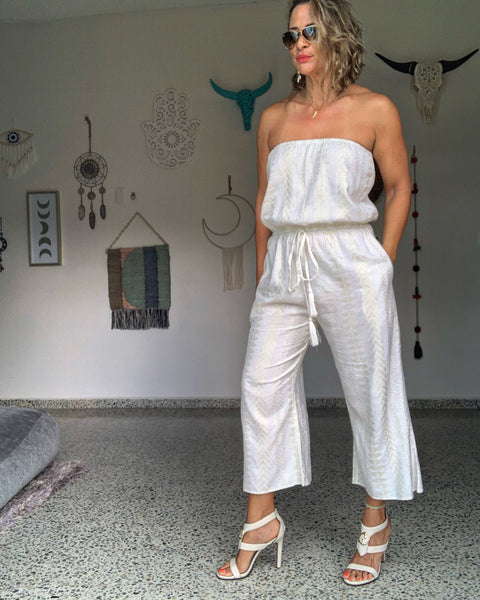 Venus White Jumpsuit