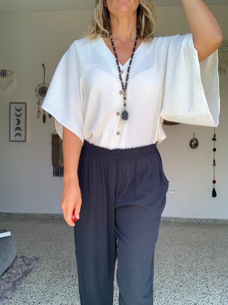 The Slouchy White Blouse