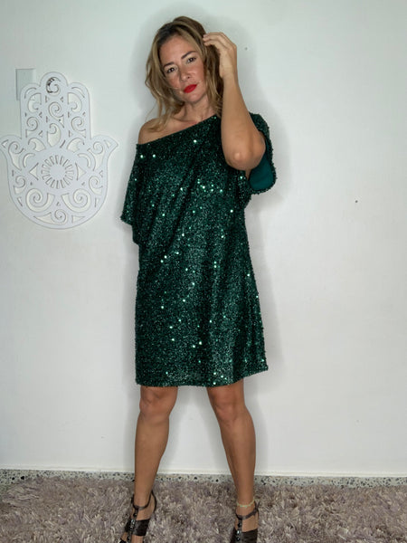 Evergreen Escarcha Dress