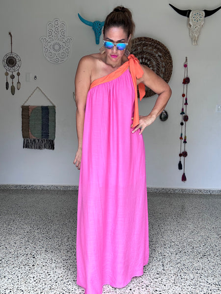 Monarch Fuchsia Maxi Dress